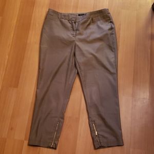 Brown Capri Dress Pants